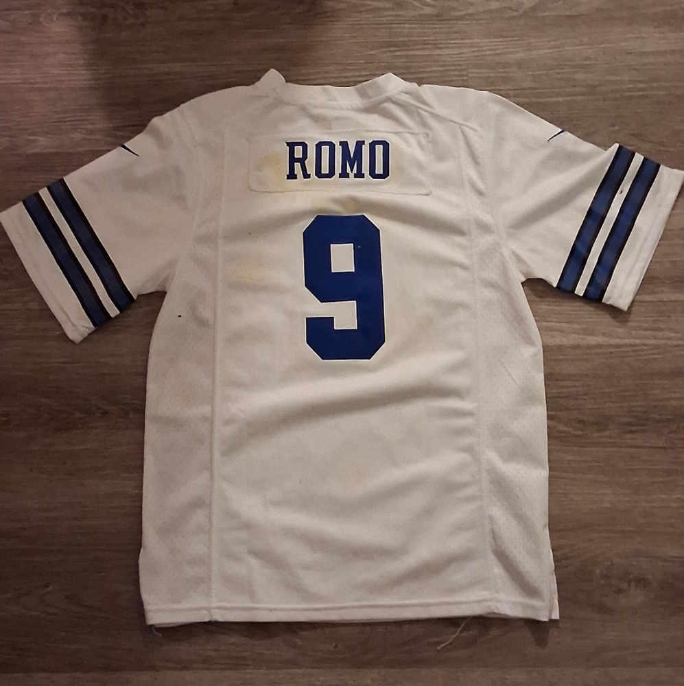 Nike White and Blue Men's Jersey